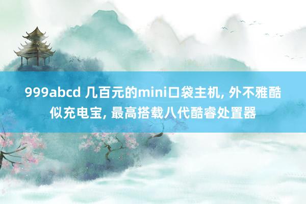 999abcd 几百元的mini口袋主机, 外不雅酷似充电宝